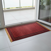 Opulent Threads Crimson and Ruby Wool Carpet