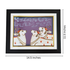 Divine Cows Under Celestial Skies – Pichwai Painting