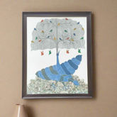 The Tree Of Life Gond Harmony Painting