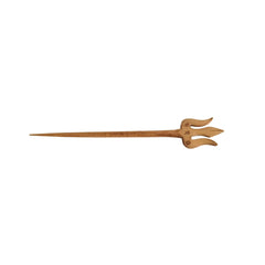 Hand-Carved Wooden Trishula Hair Stick / Hair Pin Accessories