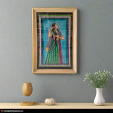 The Royal Beauty - A Hand-Painted Rajasthani Lady Paintings