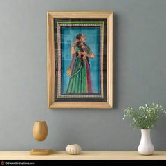 The Royal Beauty - A Hand-Painted Rajasthani Lady Paintings