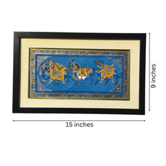 A Triptych of Royal Steeds - An Indian Miniature Art Collection Paintings