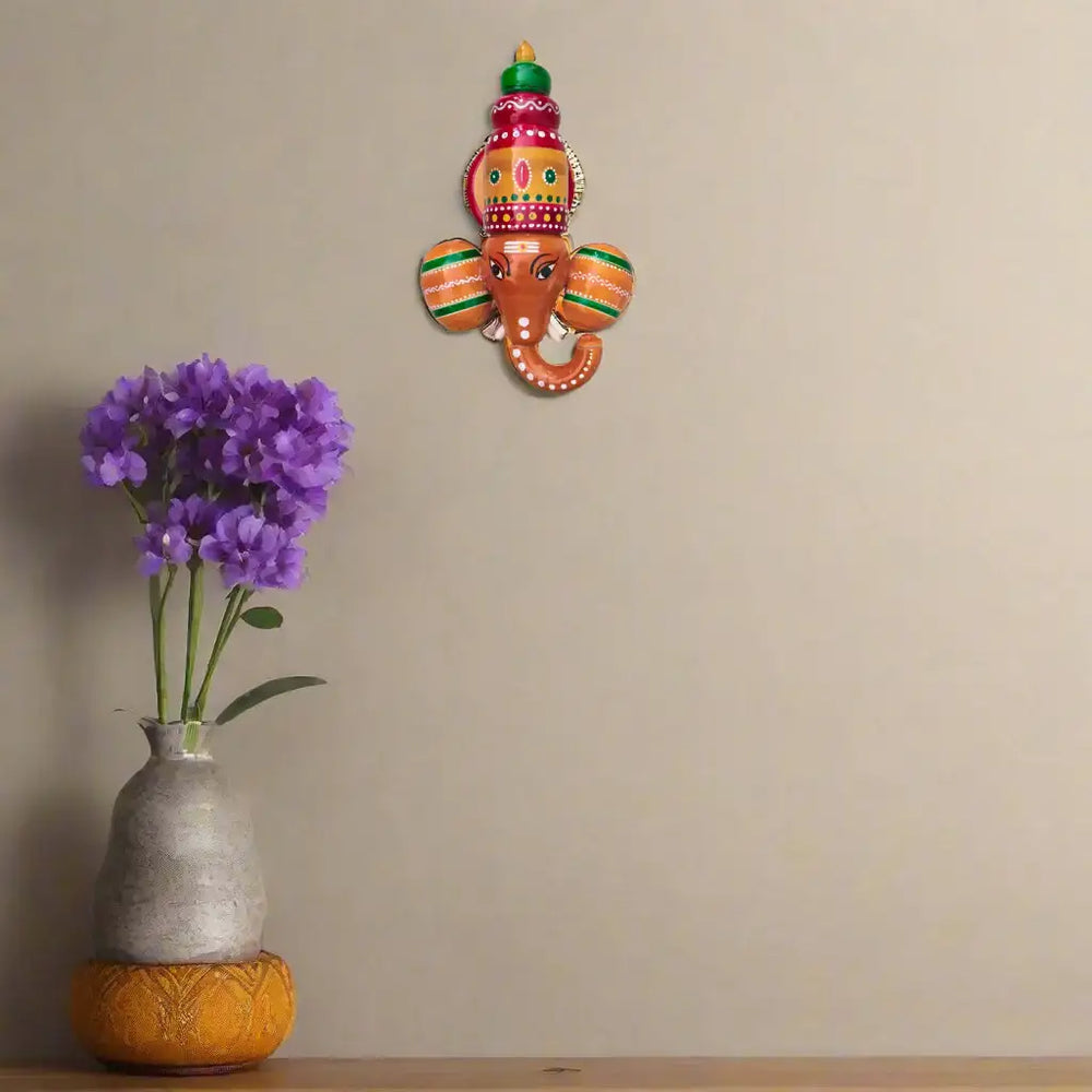 Ganesha Lacquerware Wall Hanging Etikoppaka Lacquerware