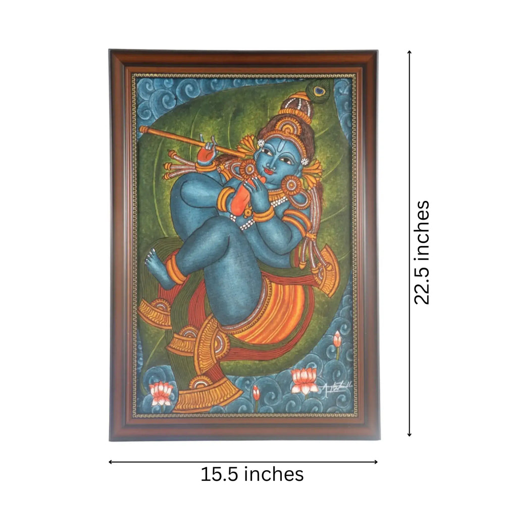Little Krishna – Kerala Mural Masterpiece Paintings