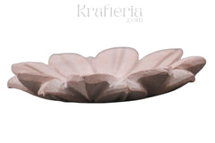 Decorative Sand stone Lotus Urli with Red Stone Detailing Marble Soft Stone