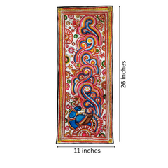 Peacock's Mandala Serenade Leather Art