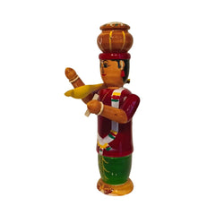 Etikoppaka Wooden Haridasu – The Devotional Singer Etikoppaka Lacquerware