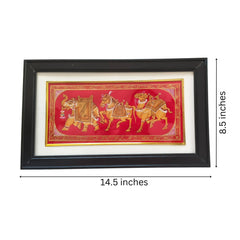 The Royal Procession - A Miniature Painting Paintings