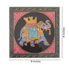 Royal Indian Elephant Miniature Painting