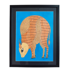 Gond Bison Art - Hand Painted Folk Art
