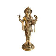Standing Brass Idol of Lord Dhanvantari Brass Ware
