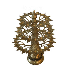 Tree-Shaped Bronze Multi-Wicks Oil Lamp – Perfect for Temples & Homes pooja accessories