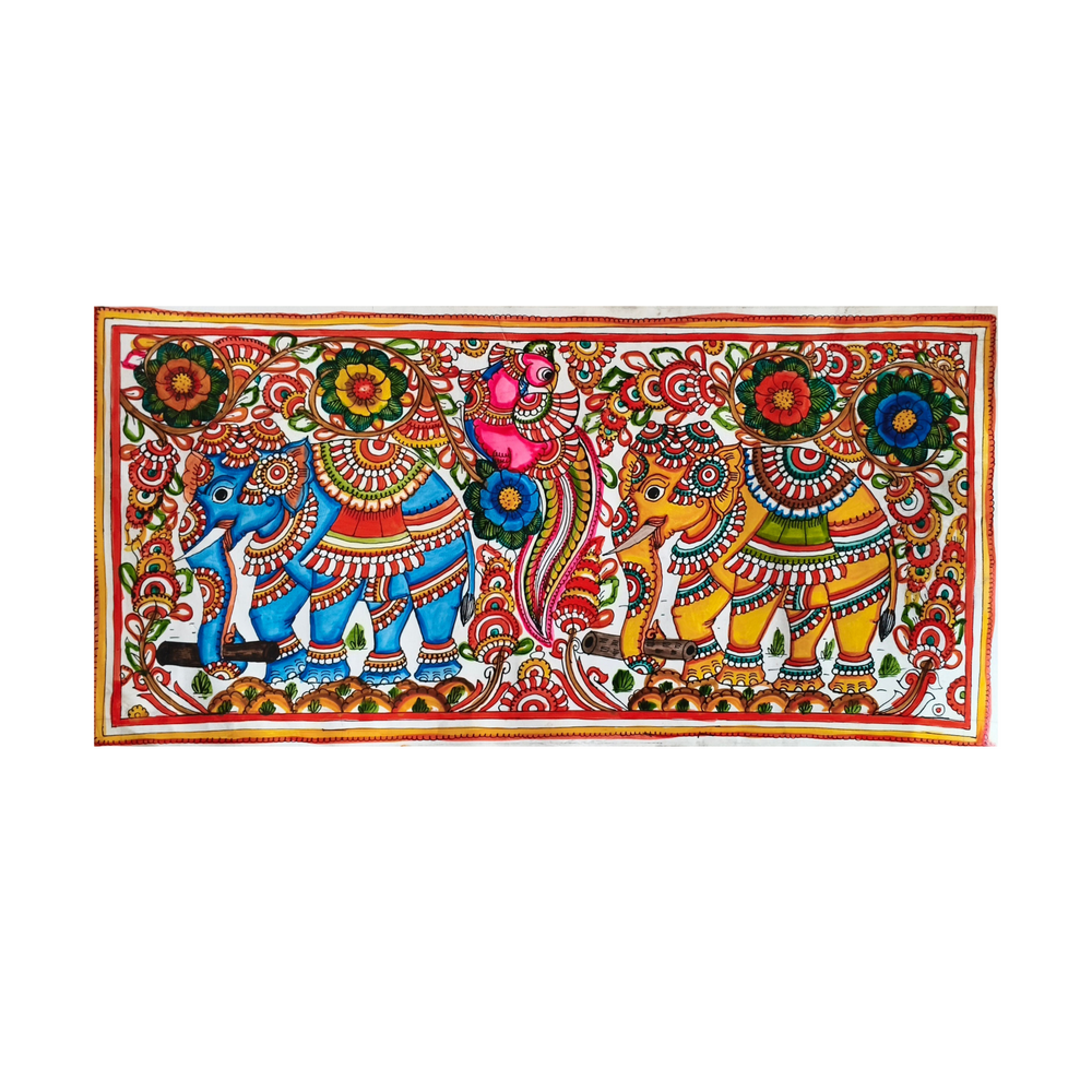 Grandeur of the Beastly Procession Leather Paintings