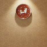 Hand-Painted Indian Pichwai Decorative Plate Pottery