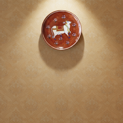 Hand-Painted Indian Pichwai Cow Decorative Plate
