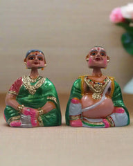 Traditional Thanjavur Dolls – Handcrafted South Indian Golu Figurines Alagu Sundaram