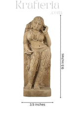 Adornment of the Divine - The Silent Elegance of an Apsara Sand Stone