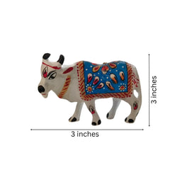 Hand-Painted Metal Cow Metal Decorative