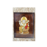 Lakshmi Narasimha Swamy in Rosewood Inlay – Divine Mysore Craft Wall Décor