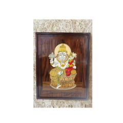 Lakshmi Narasimha Swamy in Rosewood Inlay – Divine Mysore Craft Wall Décor