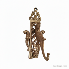 Vintage Brass Parrot Wall Hook – Handcrafted Decorative Key & Coat Holder Brass Artwork