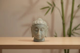 Marble Buddha Face Idol – Serene Meditation Statue for Home Décor Marble