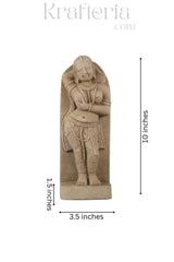 Ancient Elegance - Sandstone Relief of a Celestial Being Sand Stone