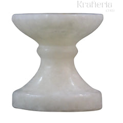 Handcrafted Marble Candle Holder – Elegant Home Decor Marble Soft Stone