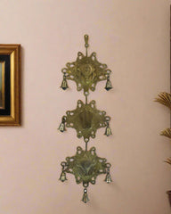 Brass Venkateswara Bell Wall Hanging – Symbol of Blessings and Prosperity