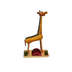Etikoppaka Wooden Giraffe Toy Etikoppaka Lacquerware