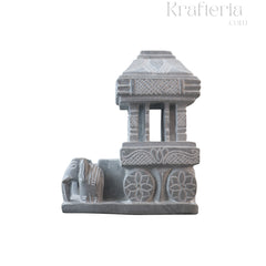 Hampi Stone Chariot Model – Hand-Carved in Soft Stone