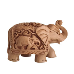 Hand-Carved Wooden Elephants – Artisan Decorative Sculptures maruthi handicrafts
