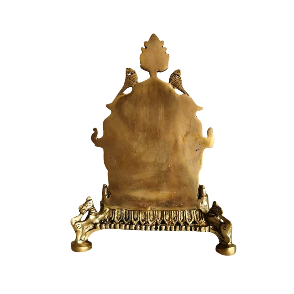 Ornate Brass Puja Singhasan (Throne) Brass Ware