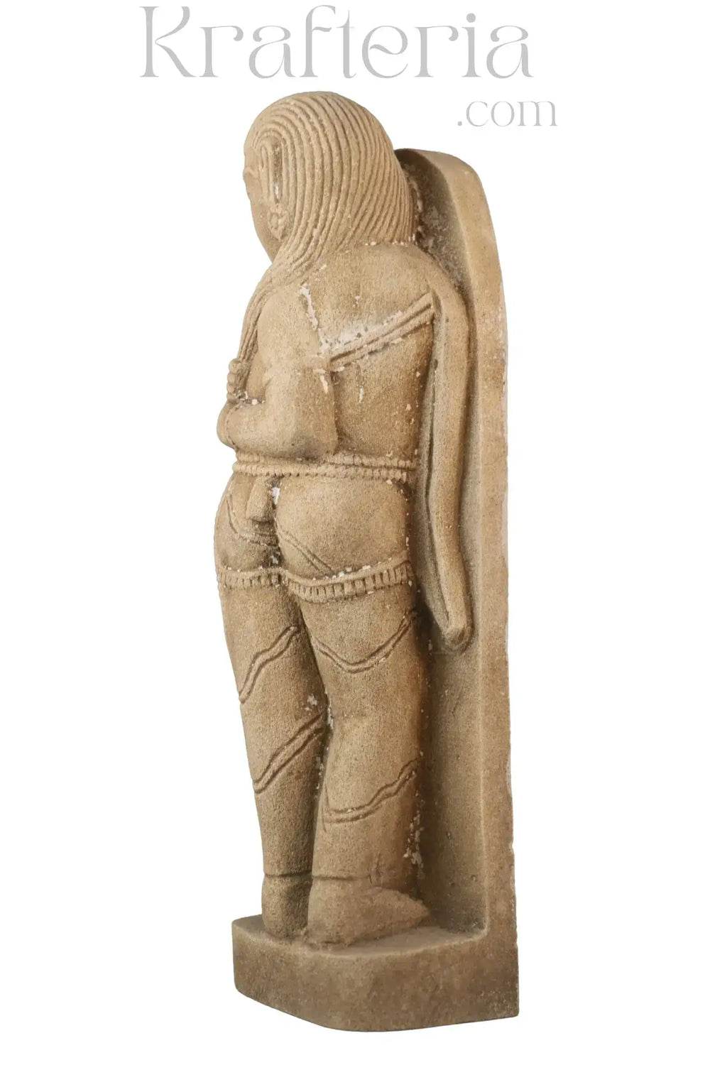 Ancient Figure Arranging Her Tresses Sand Stone