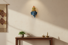 Handcrafted Ganesha Mask Wall Hanging – Cheriyal Art Decor wall decor