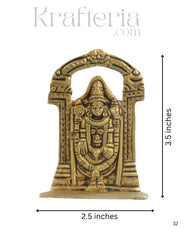 Brass Venkateswara Swamy Idol – The Lord of Tirumala