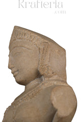 Celestial Beauty - A Carved Sandstone Wall Plaque