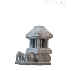 Hampi Stone Chariot Model – Hand-Carved in Soft Stone