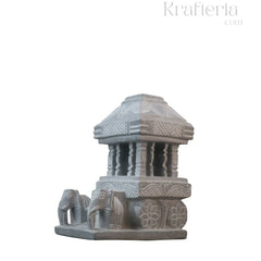 Hampi Stone Chariot Model – Hand-Carved in Soft Stone belur shanker