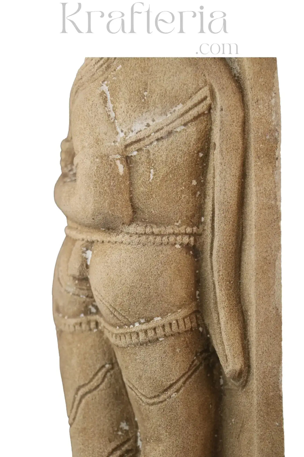 Ancient Figure Arranging Her Tresses Sand Stone