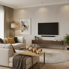 Hand-Painted Wooden Elephant with Trunk Up | Decorative Figurine