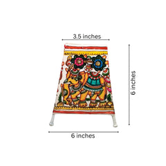 Majestic Elephant Adorned with Blossoms – Traditional Leather Craft | Bed Lamp Leather Paintings