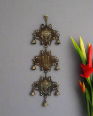 Brass Venkateswara Bell Wall Hanging – Symbol of Blessings and Prosperity
