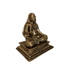 Raghavendra Swami Brass Statue for Home Puja Altar Brass Religious Idols