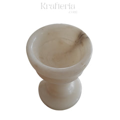 Handcrafted Marble Candle Holder – Elegant Home Decor