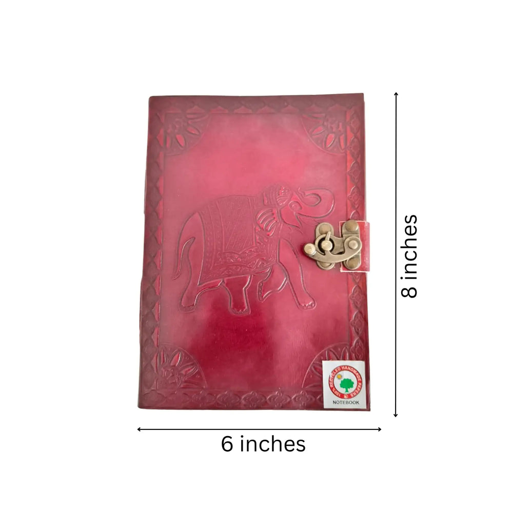 Handcrafted Leather Journal Diary - Perfect for Gifting Wood Decorative