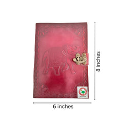 Handcrafted Leather Journal Diary - Perfect for Gifting Wood Decorative