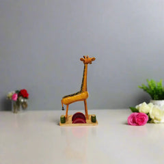 Etikoppaka Wooden Giraffe Toy Etikoppaka Lacquerware