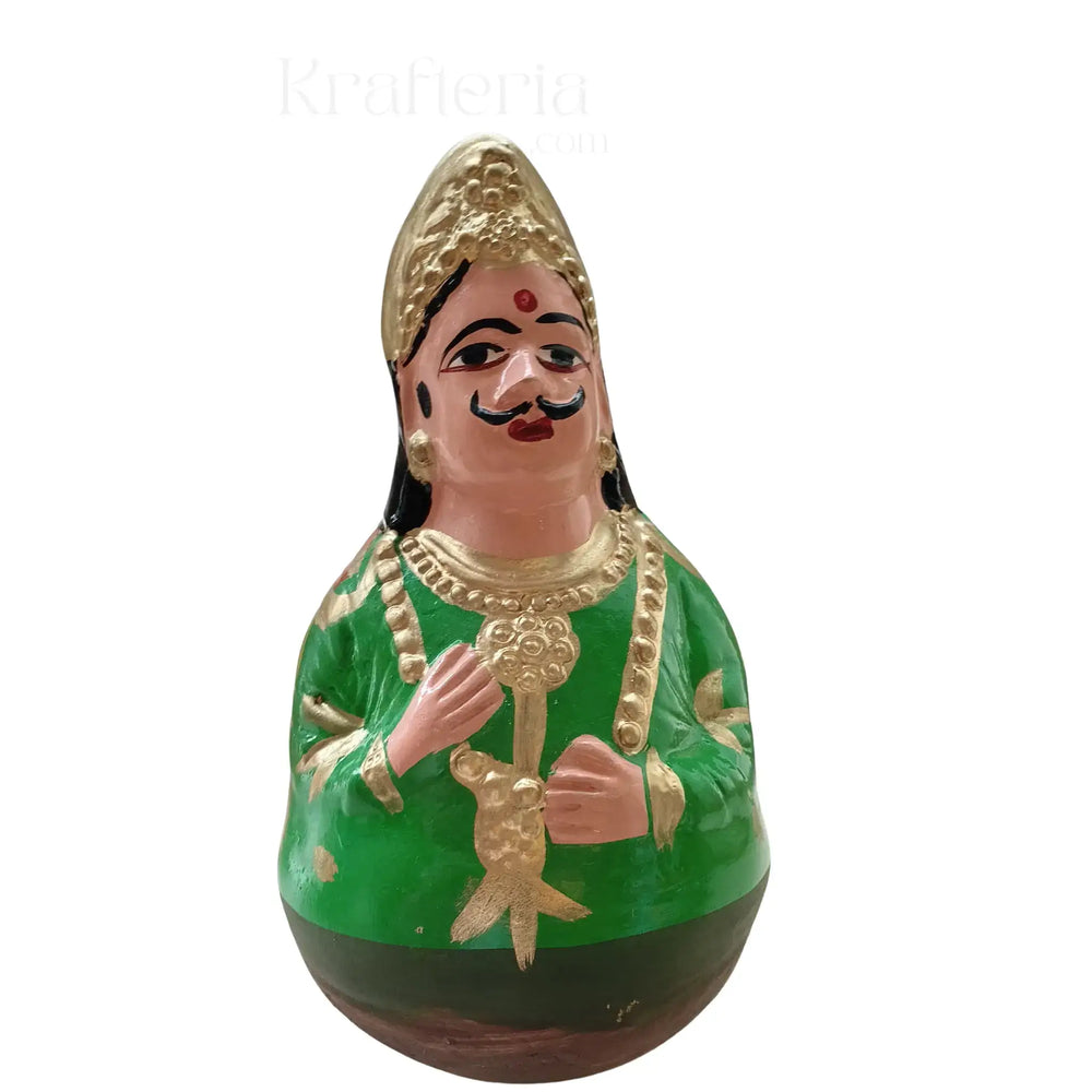 Bobblehead Dolls for Golu – Classic South Indian Thalaiyatti Bommai Alagu Sundaram